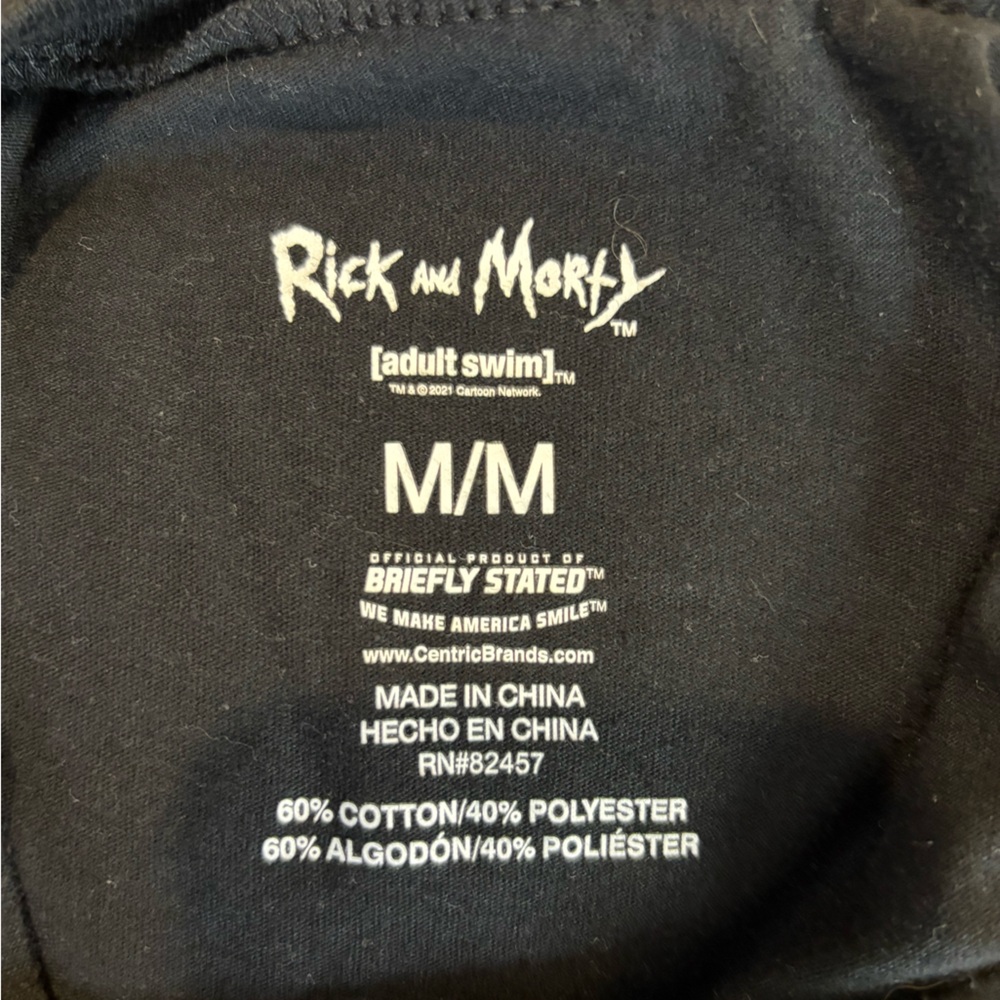 Rick and Morty Graphic T-Shirt with Cartoons- black - Picture 5 of 5